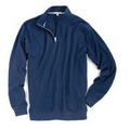 Peter Millar Men's Heather Interlock Quarter Zip